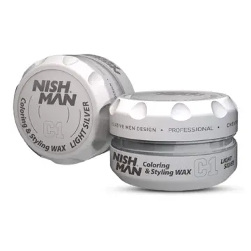 Nishman Coloring & Styling Wax C1 Light Silver Plaukus tonuojantis formavimo vaškas, 100 ml