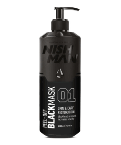Nishman Black PEEL-OFF Face Mask Nulupama juoda veido kaukė, 200 ml