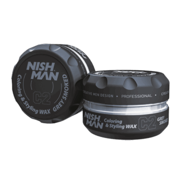 Nishman Coloring & Styling Wax C2 Grey Smoked Plaukus tonuojantis formavimo vaškas, 100 ml