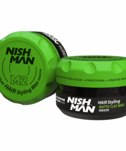 Nishman M2 Matte Clay Hair Styling Wax Keratin Plaukų matinis formavimo vaškas