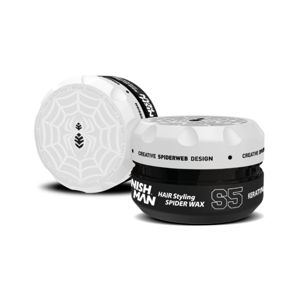 Nishman Hair Styling Spider Wax S5 Voratinklio efekto plaukų formavimo vaškas, 150 ml