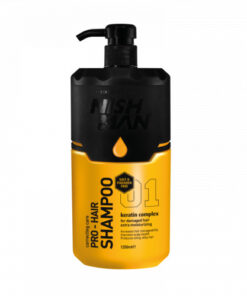 Nishman Pro-Hair Shampoo Plaukų priežiūros šampūnas su keratinu, be parabenų ir druskų