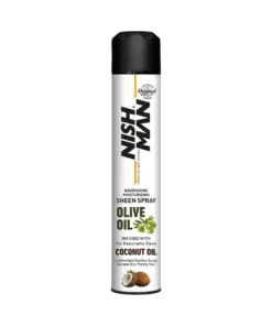 Nishman Olive Oil Sheen Spray Alyvuogių aliejaus plaukų purškiklis, 400 ml