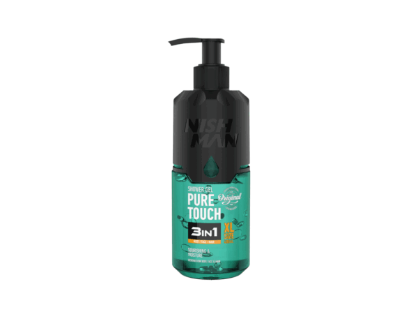 NISHMAN 3in1 dušo gelis PURE TOUCH, 480 ml