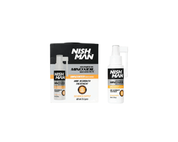NISHMAN MINOXIDIL rinkinys (60 ml × 6)