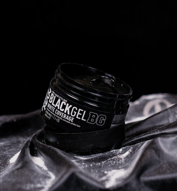 Nishman Black Gel – žilus plaukus maskuojantis formavimo gelis, 300 ml - Image 2