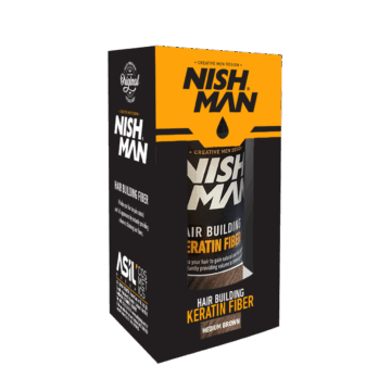 NISHMAN Plaukų tankinimo keratino pudra // MEDIUM BROWN 21 g