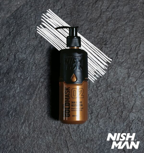Nishman Auksinė nulupama veido kaukė Gold PEEL-OFF, 200 ml - Image 2