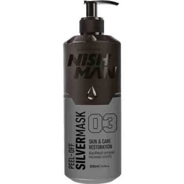 Nishman Sidabrinė nulupama veido kaukė Silver PEEL-OFF  03 200 ML